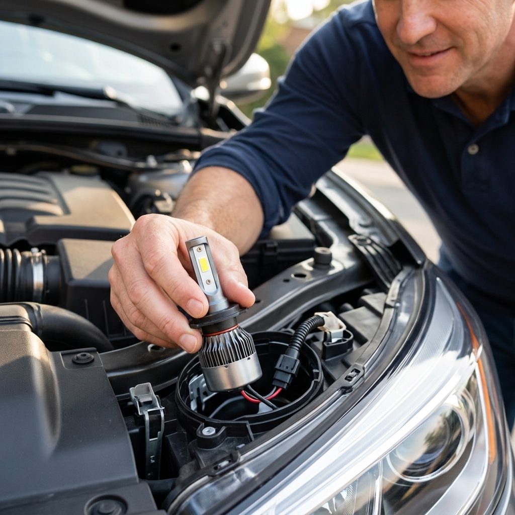 Upgrade Halogen Headlights to LEDs at Home