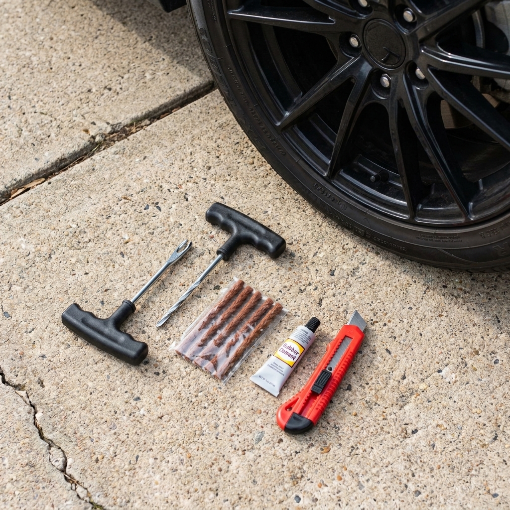 How to Plug a Punctured Tire with a DIY Kit